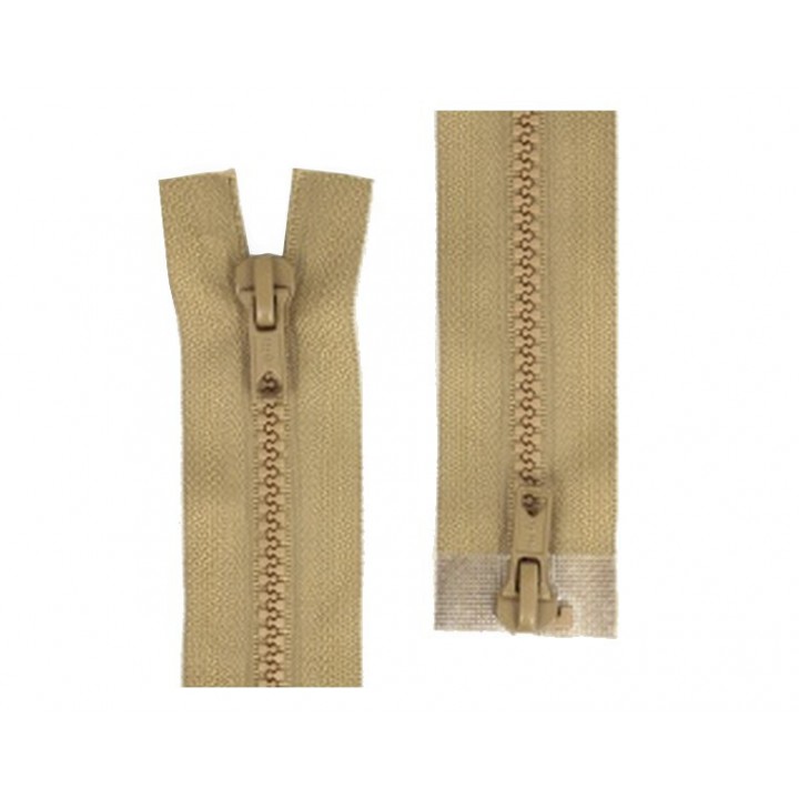 Fermeture à glissière plastique double curseur séparable  - 2