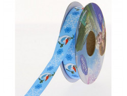 Ruban satin La Reine des Neiges Olaf