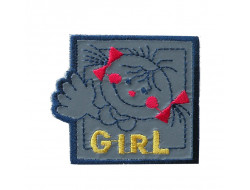 Ecusson thermocollant réfléchissant Girl