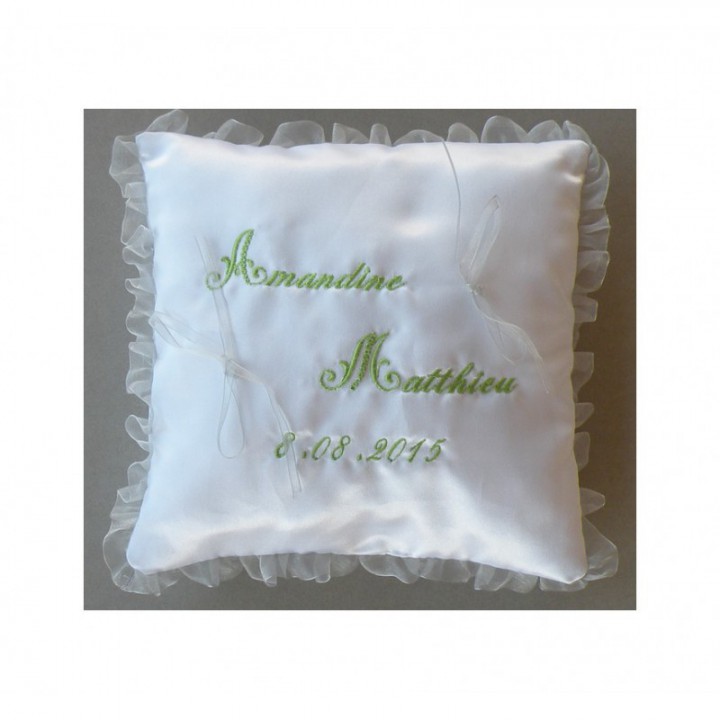 Coussin personnalisé pour alliances  - 3