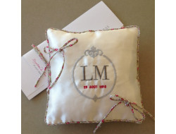 Coussin personnalisé pour alliances  - 5