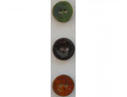Gros bouton coco vert, marron clair ou foncé 40 mm