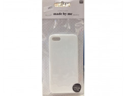 Coque téléphone portable blanc pour iphone 5 / 5S à broder