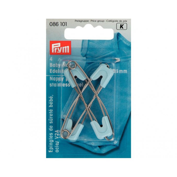 Épingles de sûreté bébé bleu Prym  - 1