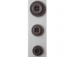 Bouton bronze 15 - 18 et 22 mm