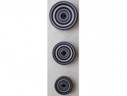 Bouton noir et gris  - 1