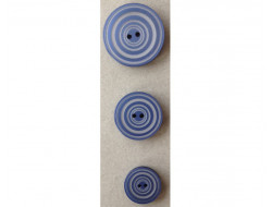 Bouton bleu et gris  - 1