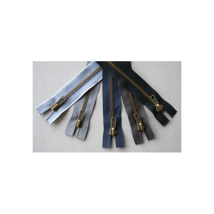 Fermeture à glissière métal spécial jeans  - 1