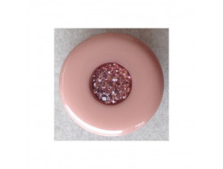 Bouton beige éclats brun