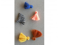 Lot de 5 mini pompons Artisan
