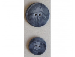 Gros bouton classique gris 38 ou 50 mm  - 1