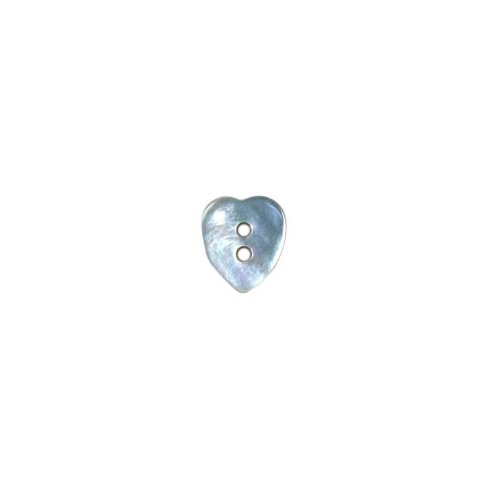 bouton nacre coeur  - 1