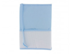 Protège carnet de santé bleu à broder