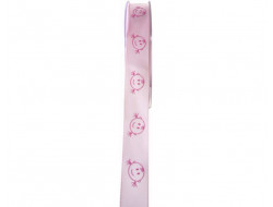 Ruban satin rose fillettes