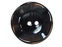 Bouton 2 trous marron 18 ou 22 mm  - 1