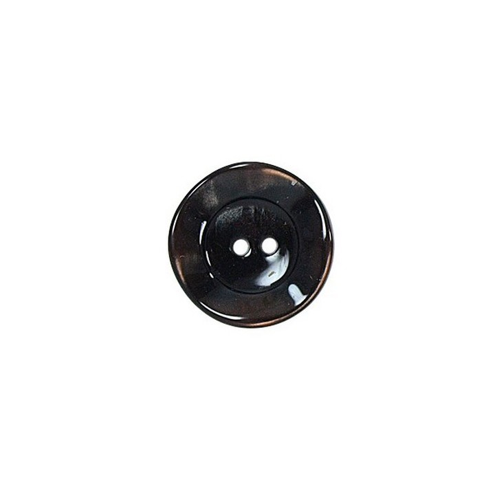 Bouton 2 trous marron 18 ou 22 mm  - 1