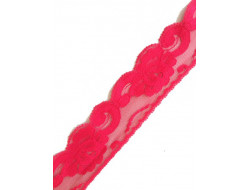 Dentelle nylon rouge Largeur 45 mm
