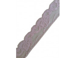 Dentelle nylon beige Largeur 45 mm