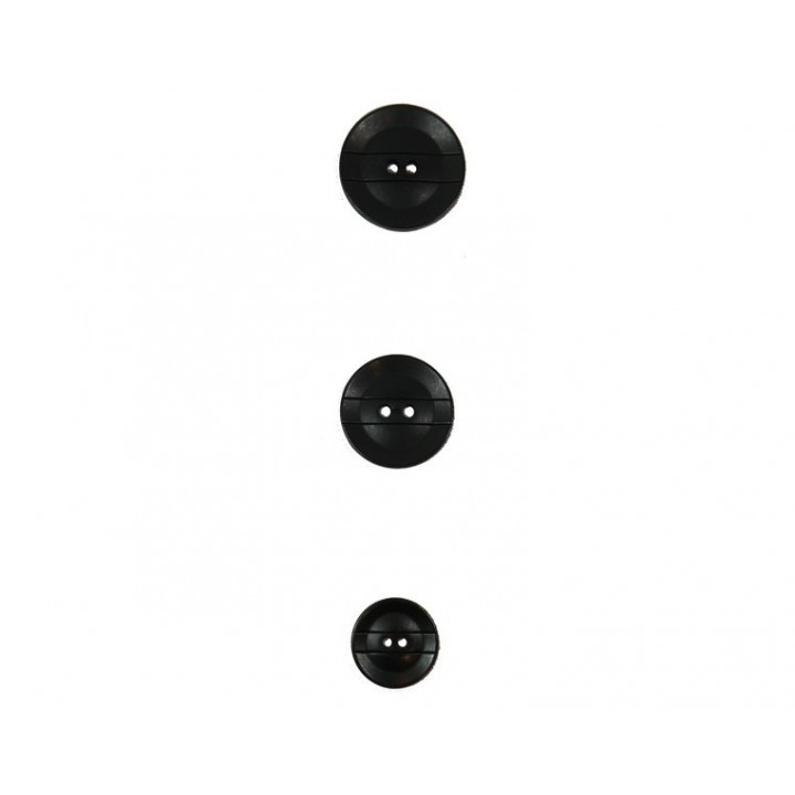 Bouton noir métal  - 1