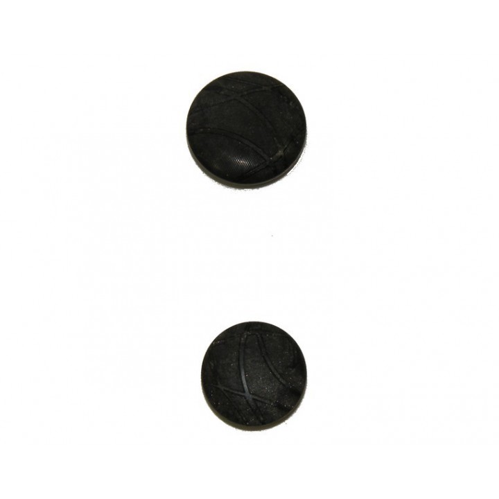 Bouton couture noir 18 et 22 mm  - 1