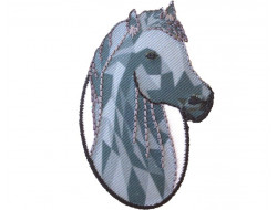 Écusson thermocollant tête de cheval