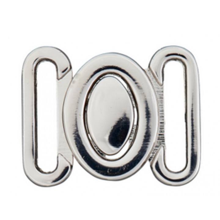 Attache,Agrafe, clip métal argent  - 1