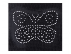 Ecusson thermocollant papillon strass
