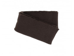 Bas de blouson acrylique marron