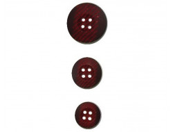 Bouton rouge bordeaux  - 1