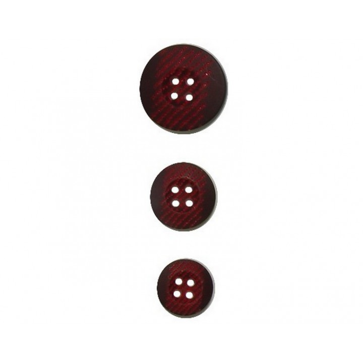 Bouton rouge bordeaux  - 1