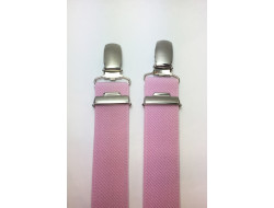 Bretelle enfant unie rose