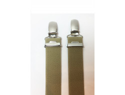 Bretelle enfant unie beige