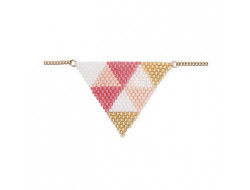 Kit collier triangle en brick stitch
