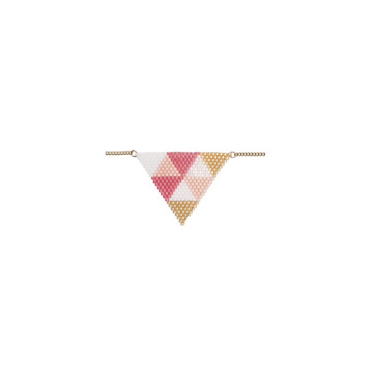 Kit collier triangle en brick stitch