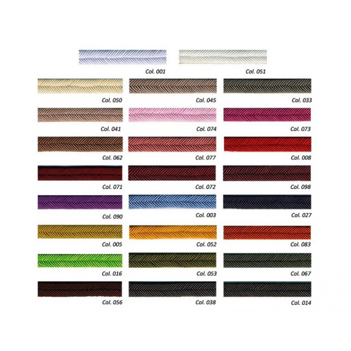 Double cordon chevron 10 mm  - 1
