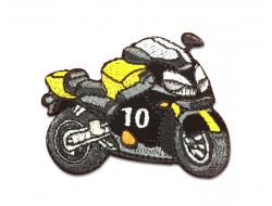 Écusson thermocollant Moto de course  - 1
