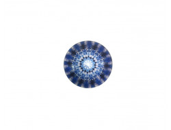 Bouton Mandala - Marine 18 mm  - 1