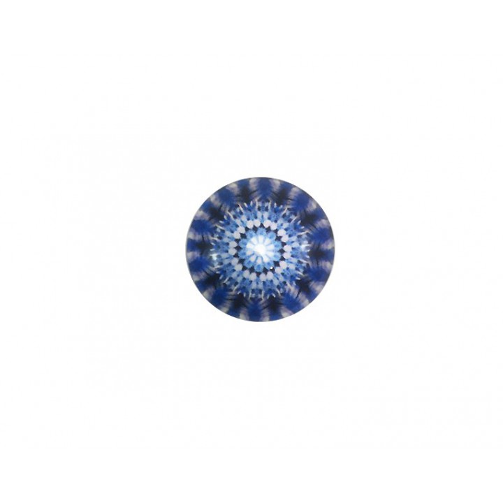 Bouton Mandala - Marine 18 mm  - 1