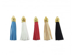 Pompons en suédine