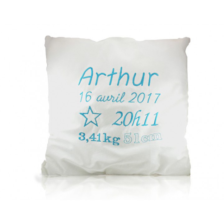 Coussin personnalisé - Naissance  - 1
