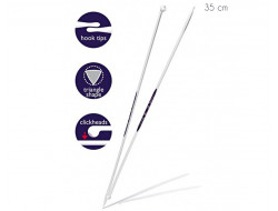 Aiguilles à tricoter 35 cm du 3 au 10 mm ergonomiques PRYM