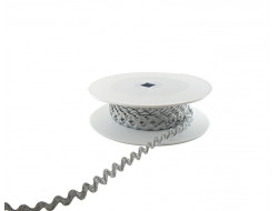 Serpentine Lurex Argent - 10 mm