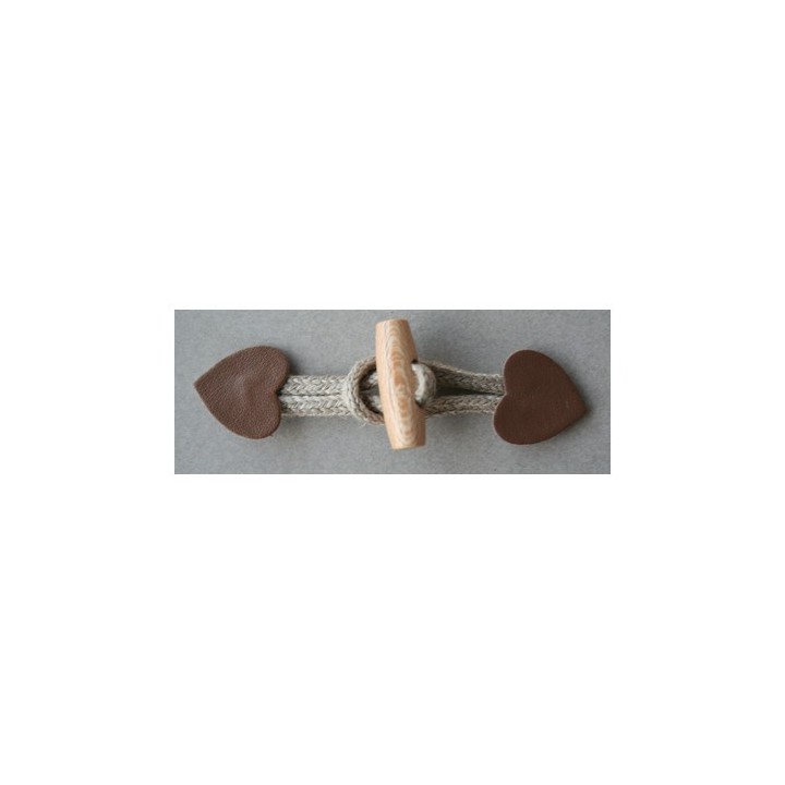 Brandebourg cœur beige  - 1