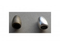 Embouts de cordon plastique bronze ou argent