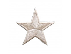 Écusson thermocollant étoile beige