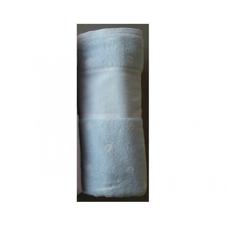 Drap de douche - Bleu ciel à pois Rico Design - 3