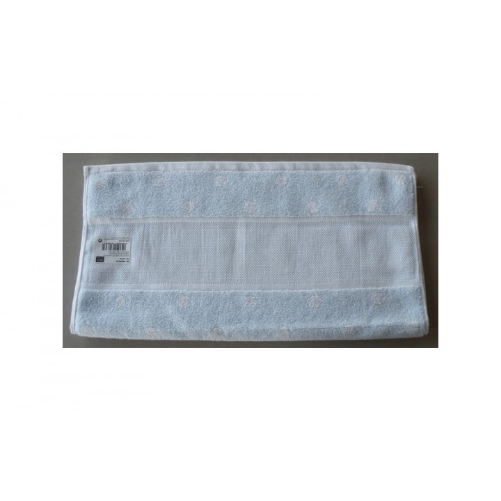 Serviette de toilette bleu ciel à pois RICO Rico Design - 1