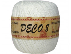 Coton Déco 8 - 100 gr - Blanc  - 1