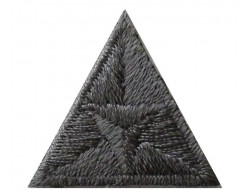 Écusson thermocollant triangle anthracite