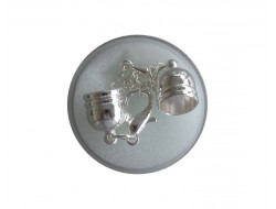 Fermoir capuchon 10 mm avec mousqueton